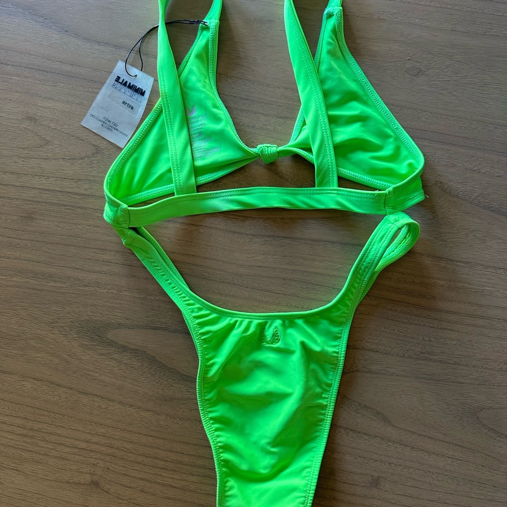Minimale Animale Neon Green Bikini - Picture 2 of 4